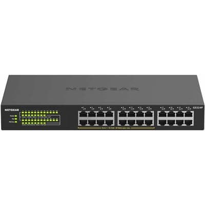 NETGEAR 24-Port Gigabit Ethernet PoE+ Switch with 16-Ports PoE+ 190W Power Budget GS324P-100AJS
