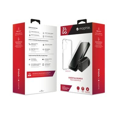 ZAGG ZAGG Essential Bundle for Samsung Galaxy A56 5G (Clear Case, Glass+, 25W1C) 100618106