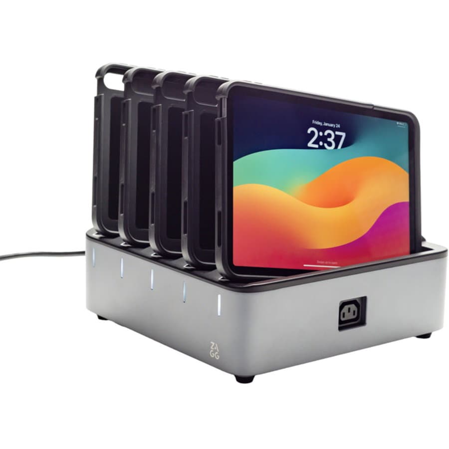 ZAGG ZAGG ChargeStation Pro Base + Five Cases with Hand Straps for iPad A16 (2025), iPad 10th G 109918213