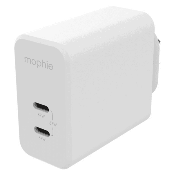 ZAGG ZAGG Mophie Accessories Wall Adapter USB C PD DUAL 67W GAN - White 409909306
