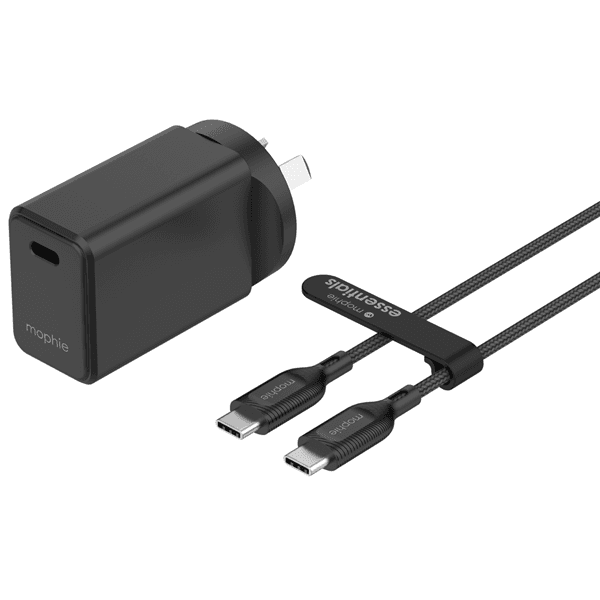 ZAGG ZAGG Mophie Essential bundle wall charger PD 30W 1C - Black 409912212