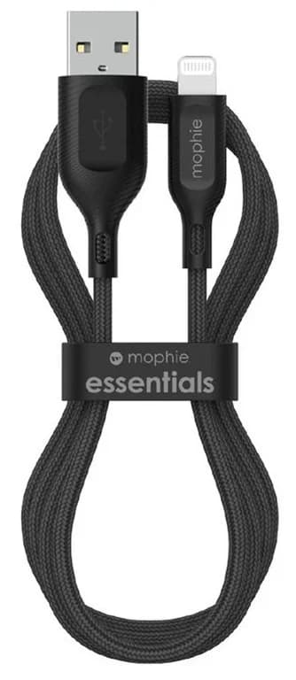ZAGG ZAGG Mophie Essential USB-A-Lightning Cable Braided 1M - Black 409913187