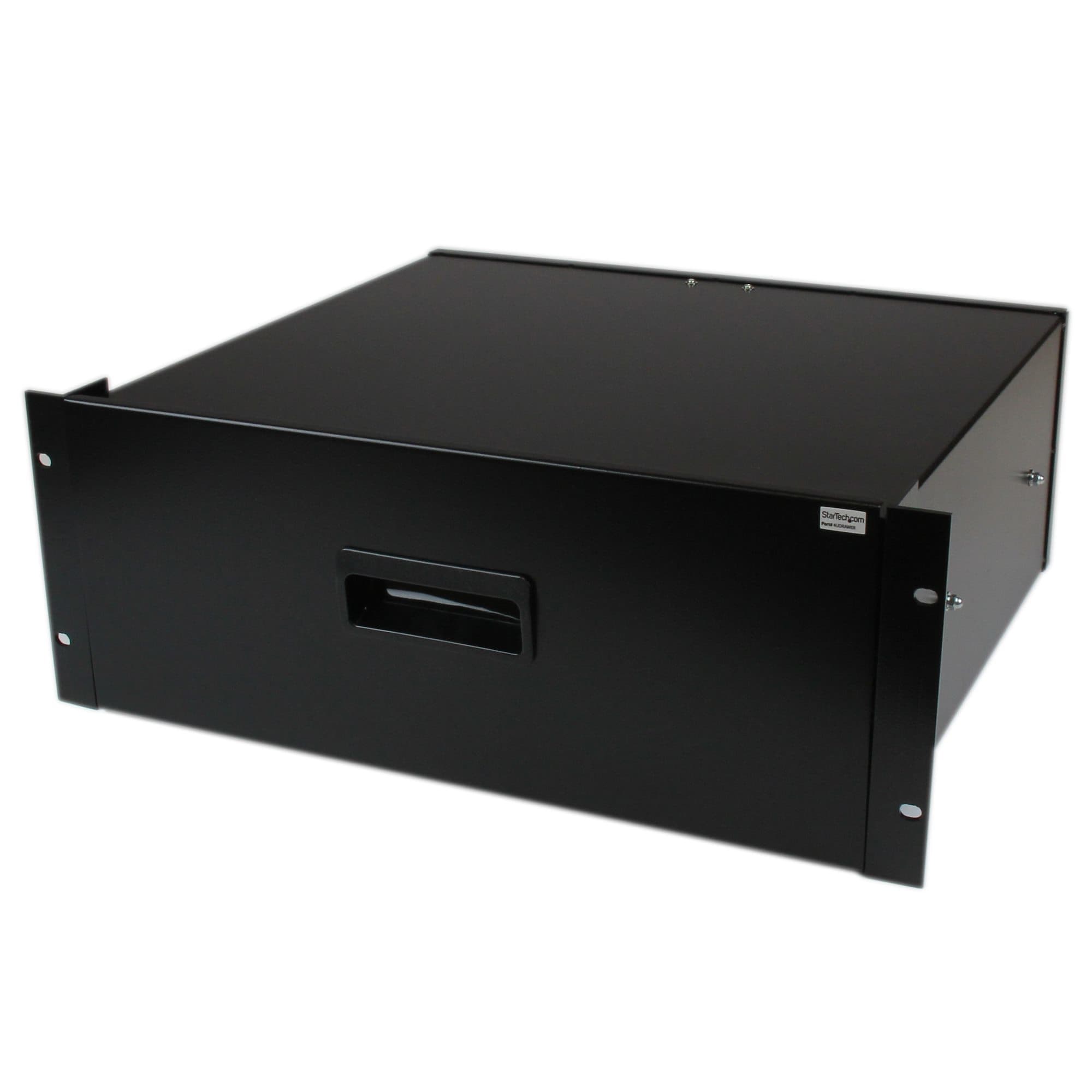 STARTECH STARTECH.COM 4U BLACK STEEL STORAGE DRAWER FOR 19IN RACKS AND CABINETS LTW 4UDRAWER