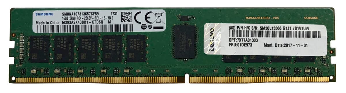 LENOVO LENOVO THINKSYSTEM 16GB TRUDDR4 3200 MHZ (2RX8 1.2V) RDIMM 4X77A08632