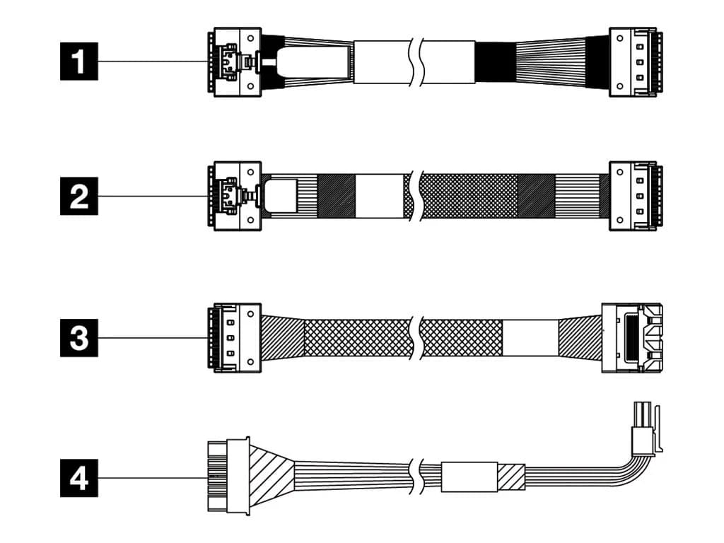 LENOVO LENOVO THINKSYSTEM SR650 V3 2.5" CHASSIS FRONT BP3 SAS/SATA CABLE KIT 4X97A82937