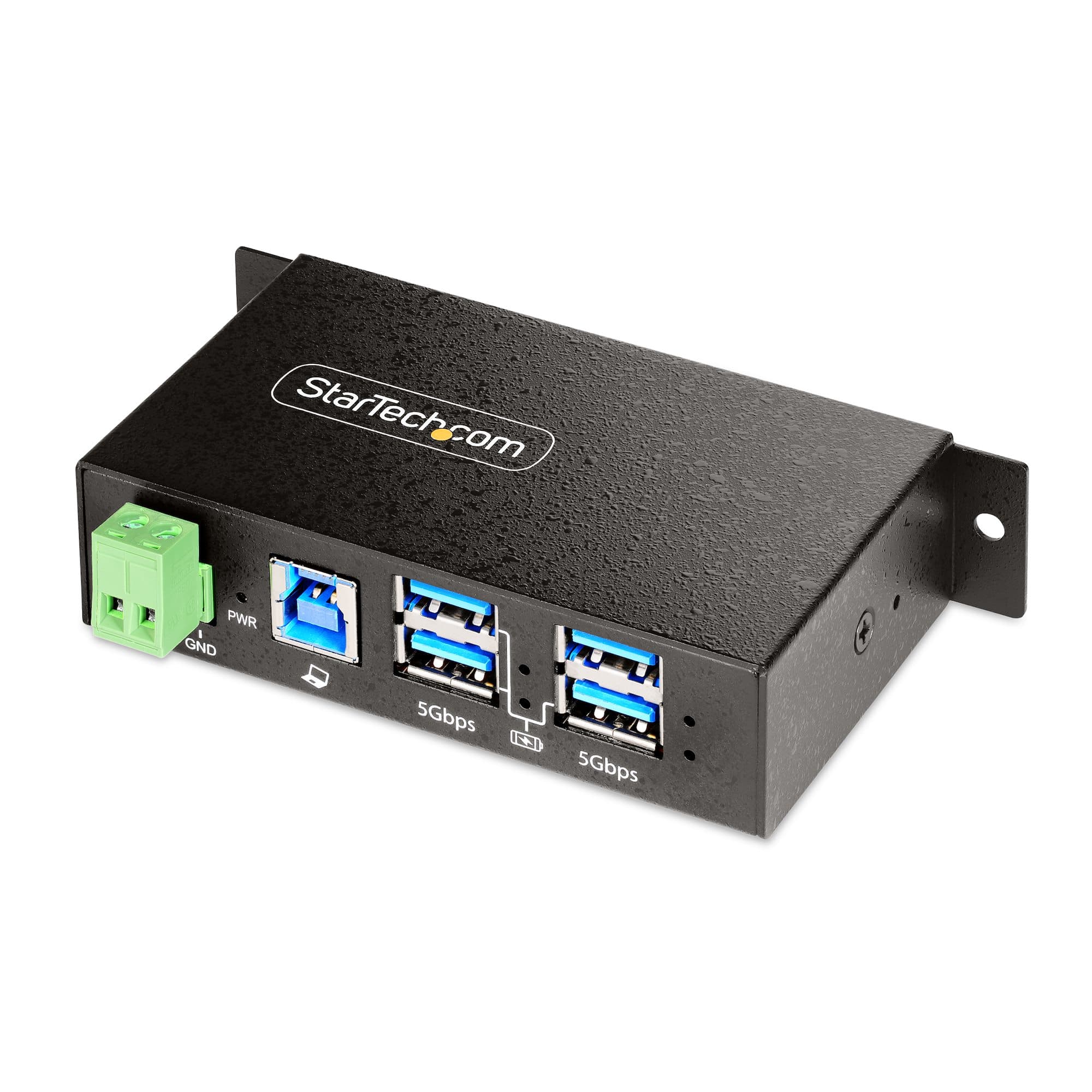 STARTECH STARTECH.COM 4-PORT MANAGED USB HUB - METAL INDUSTRIAL HOUSING - MOUNTABLE, 2 YR 5G4AINDRM-USB-A-HUB