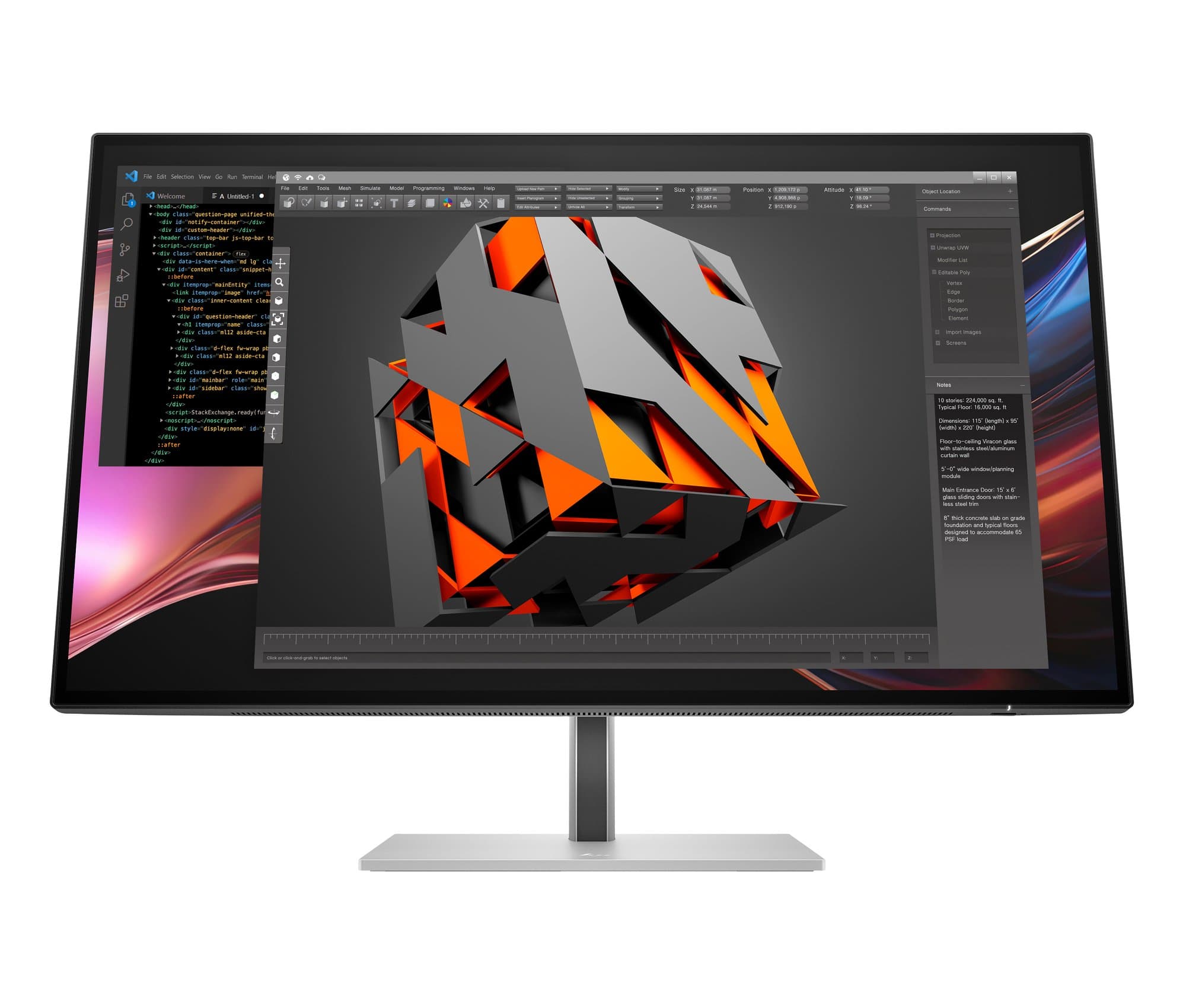 HP HP Series 7 Pro 727pu 27 inch QHD Thunderbolt 4 Monitor 8J9E6UT