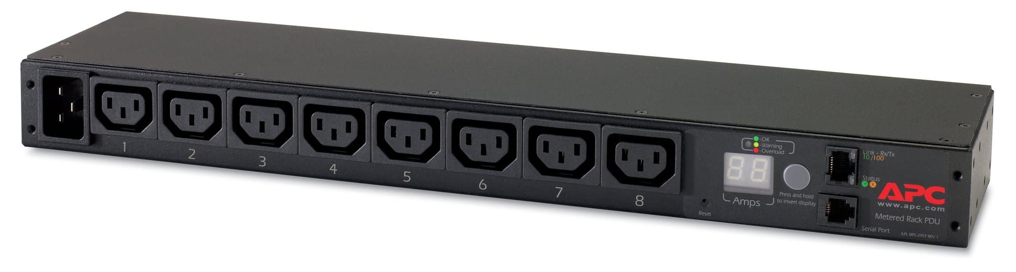 APC APC (AP7821B) RACK PDU, METERED, 1U, 16A, 208/230V, (8) C13 AP7821B
