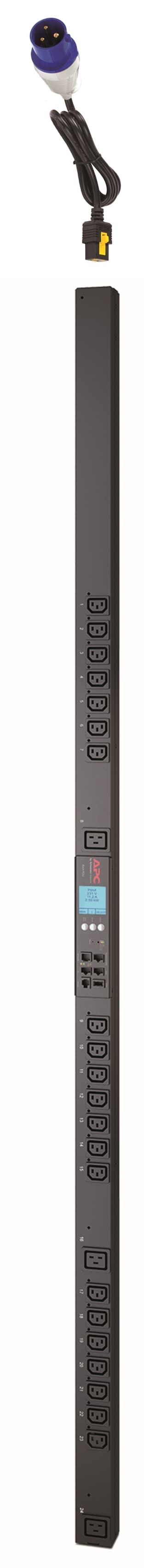 APC APC (AP8659EU3) RACK PDU 2G, MTRD OUTLT W SWITCHING, ZEROU, 16A, 230V, (21) C13 & (3) C19 AP8659EU3