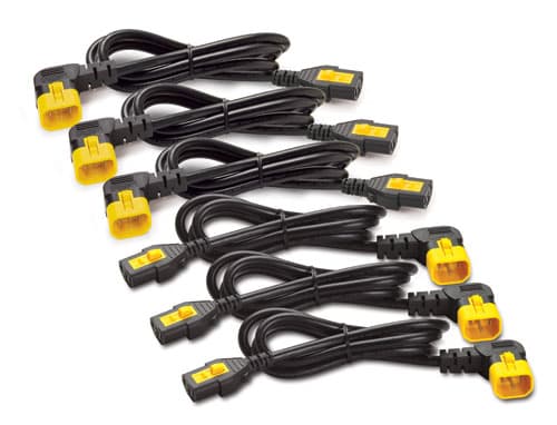 APC APC (AP8706R-WW) POWER CORD KIT (6 EA), LOCKING, C13 TO C14 (90 DEGREE), 1.8M AP8706R-WW