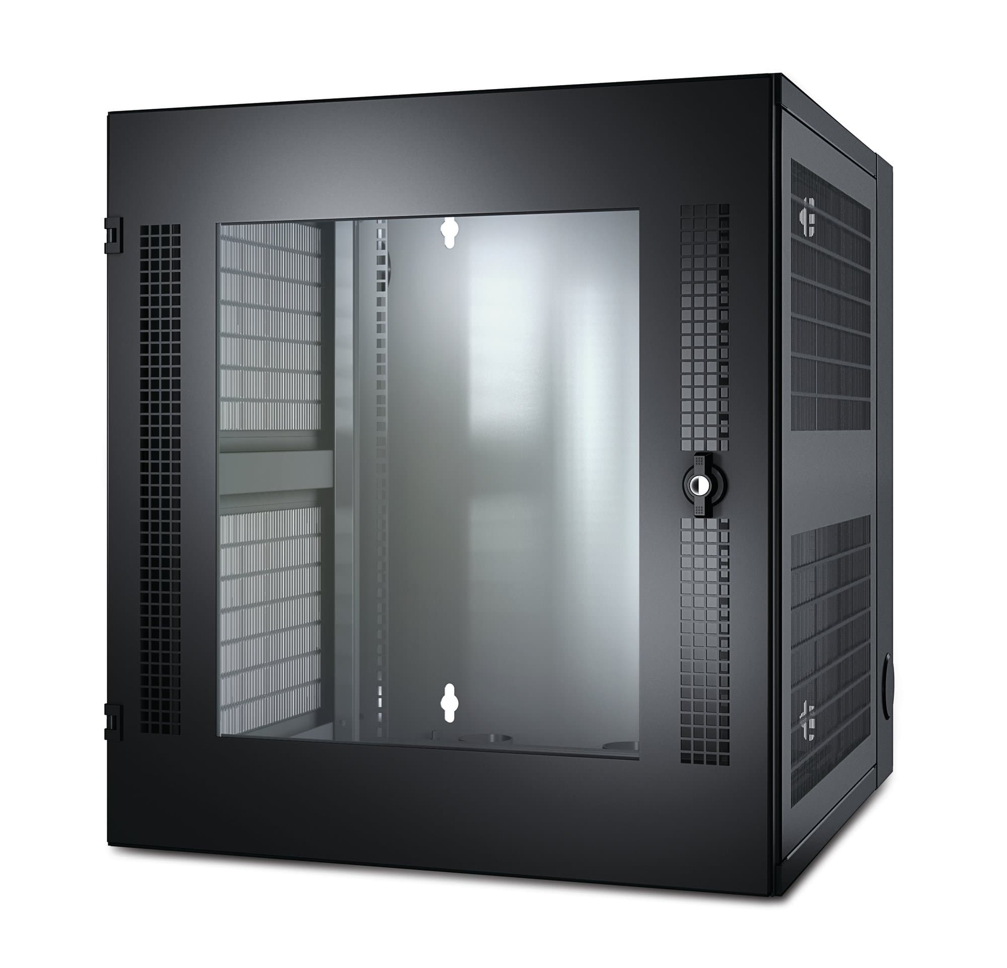 APC APC (AR100) WX NETSHELTER 13U, WALLMOUNT ENCLOSURE, GLASS DOOR, BLACK AR100
