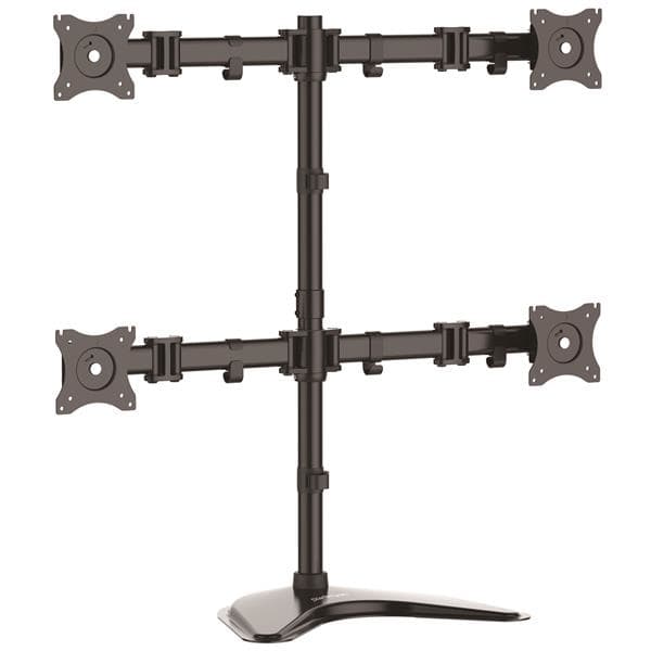 STARTECH STARTECH.COM QUAD MONITOR STAND - STEEL - VESA MOUNT MONITORS UP TO 27IN 5 YR ARMBARQUAD