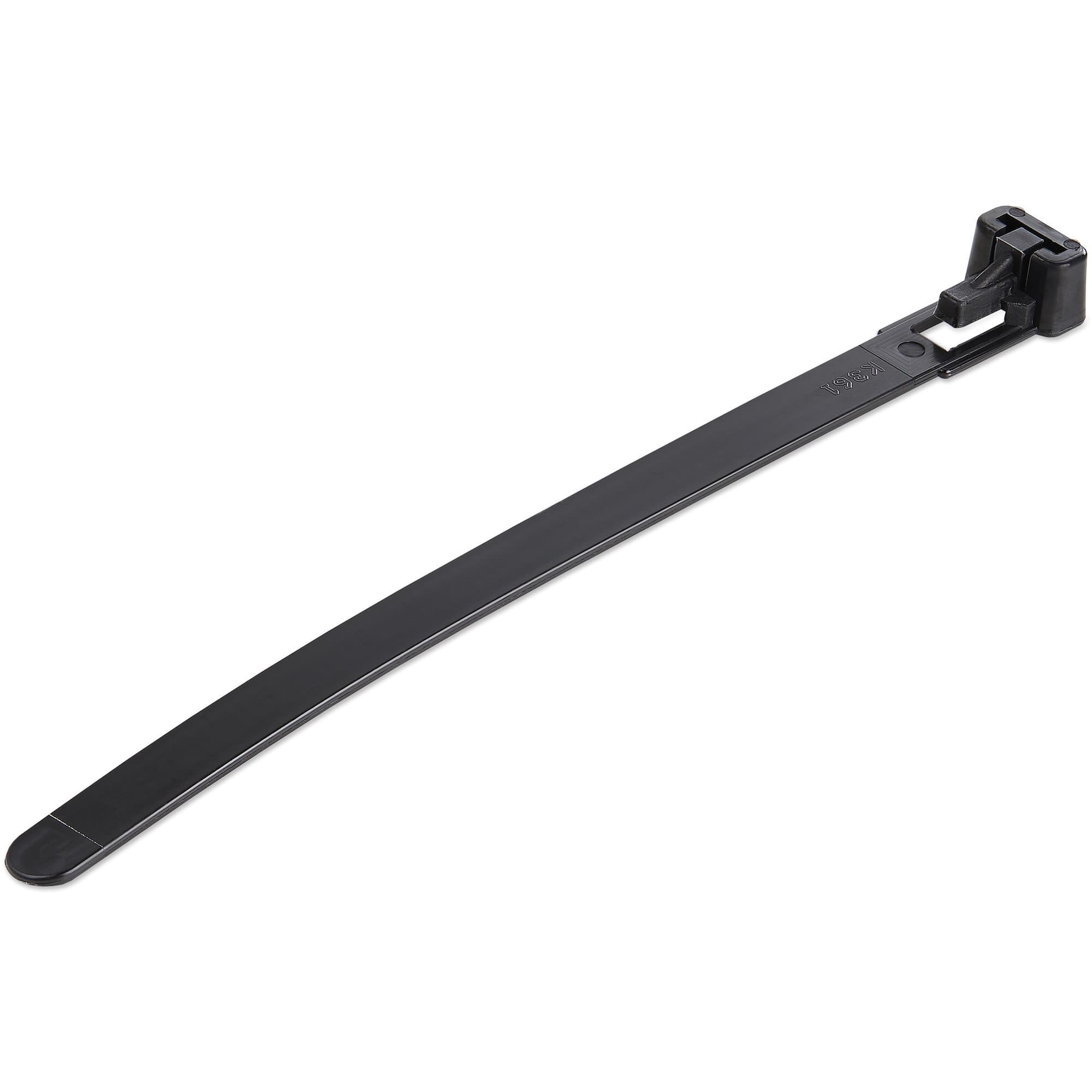 STARTECH STARTECH.COM 100 PACK OF 12.5CM RESEALABLE ZIP TIES - BLACK, 2 YR CBMZTRB5BK
