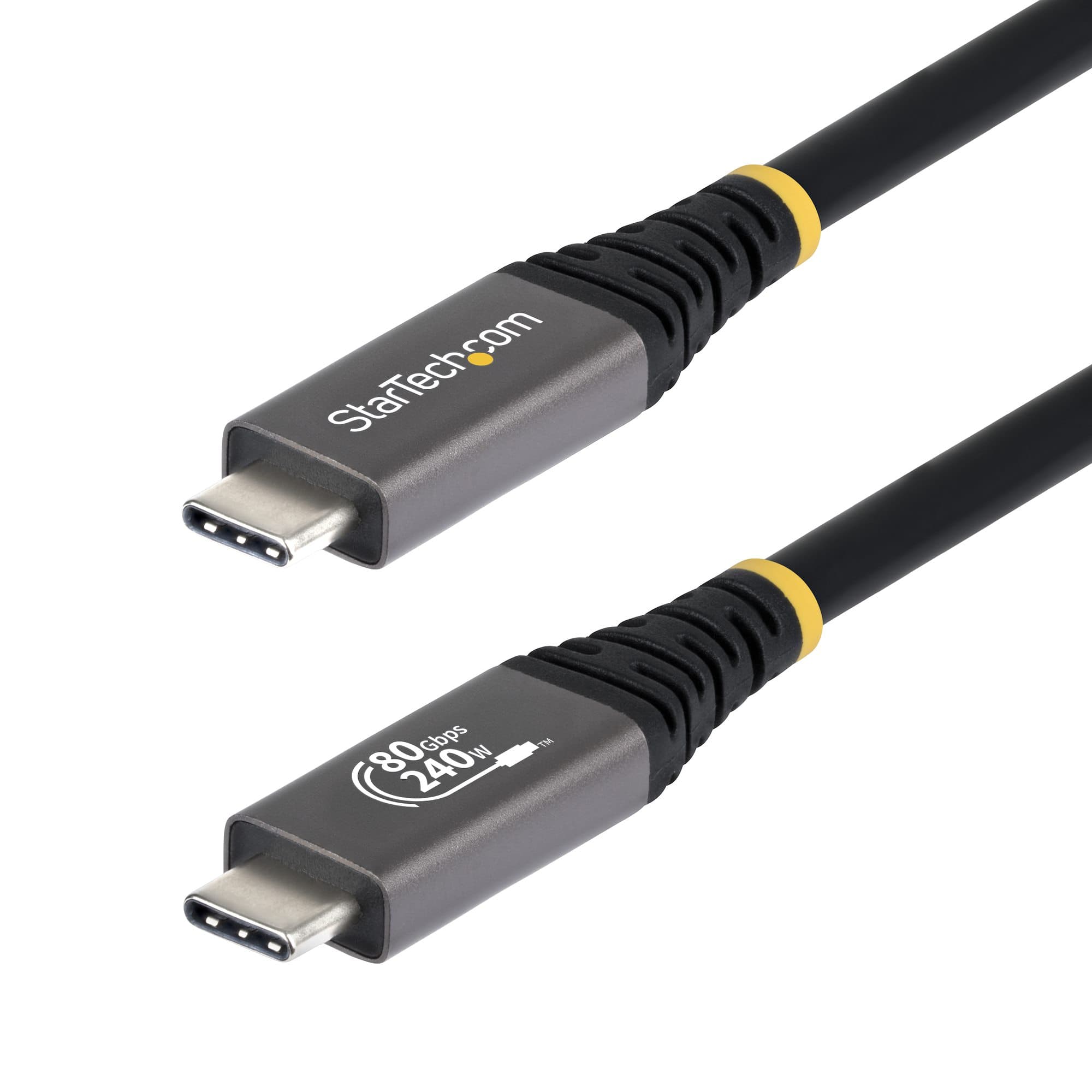 STARTECH STARTECH.COM 1M (3.3FT) USB4 CABLE, USB-IF CERTIFIED USB-C CORD, 80GBPS, LTW CC1M80GUSB4CABLE