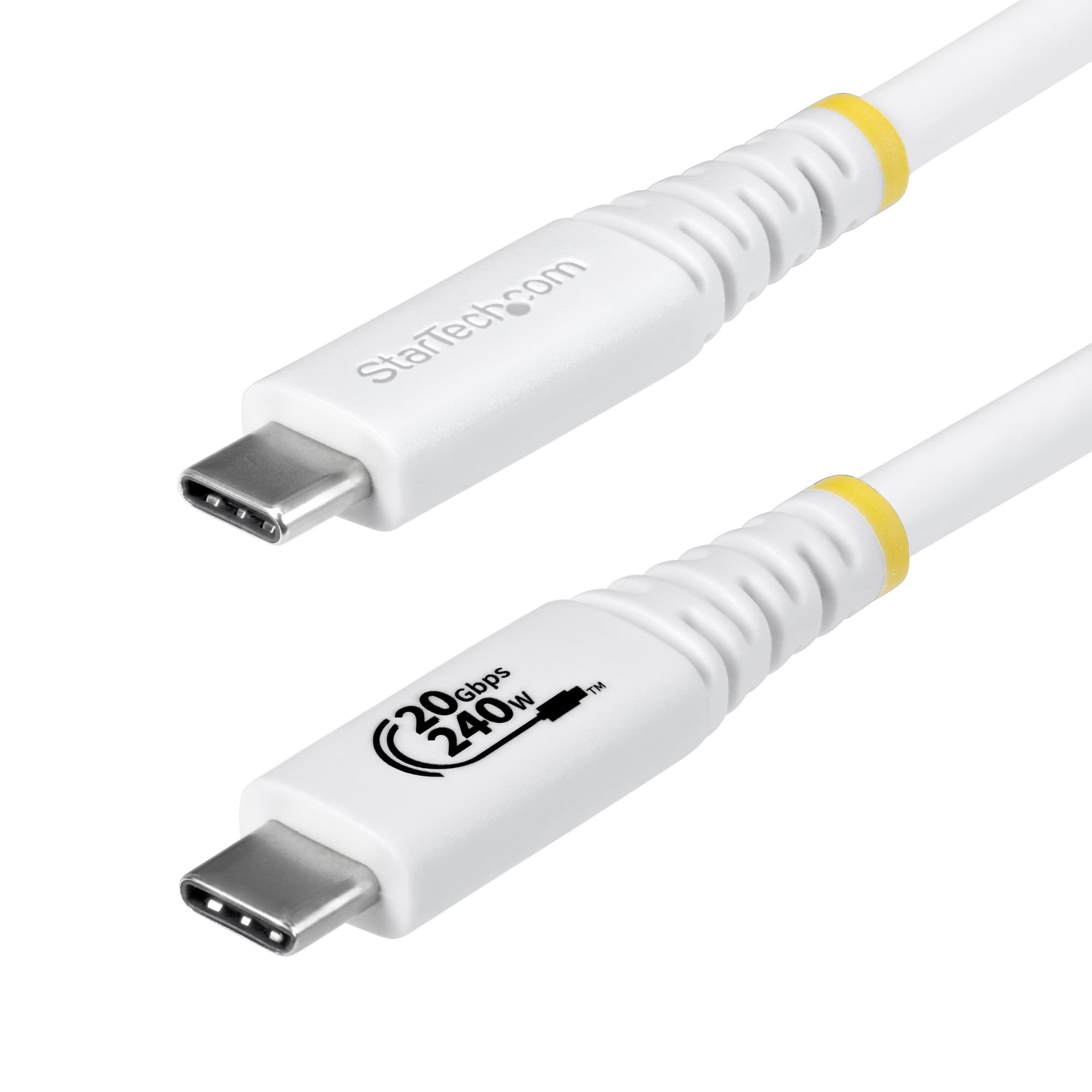 STARTECH STARTECH.COM 2M (6.6FT) USB4 CABLE, USB-IF CERTIFIED, 20GBPS, WHITE, LTW CC2M20GUSB4TPW