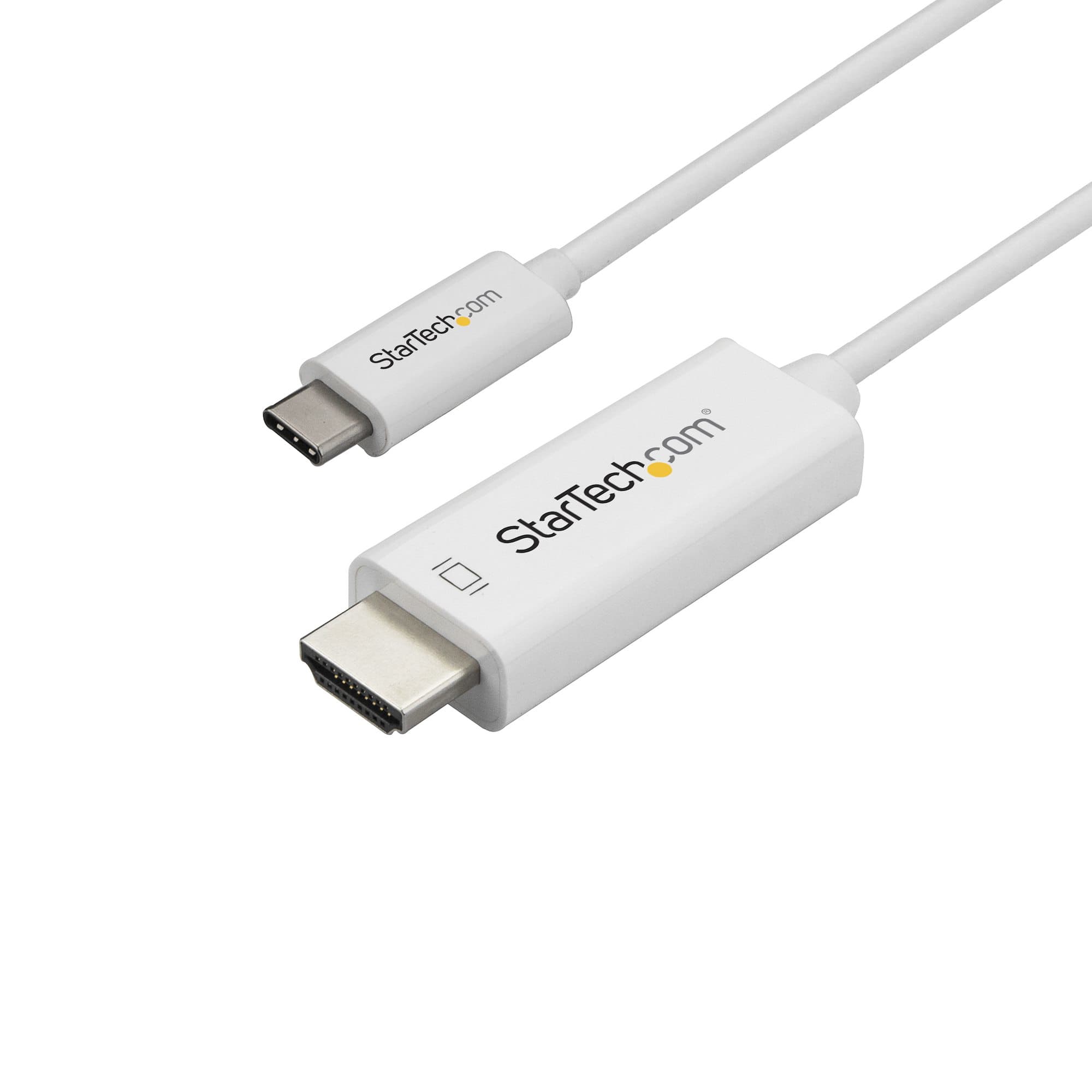STARTECH STARTECH.COM 1M USB C TO HDMI CABLE - 4K 60HZ USB-C HDMI 2.0 VIDEO ADAPTER 3 YR CDP2HD1MWNL