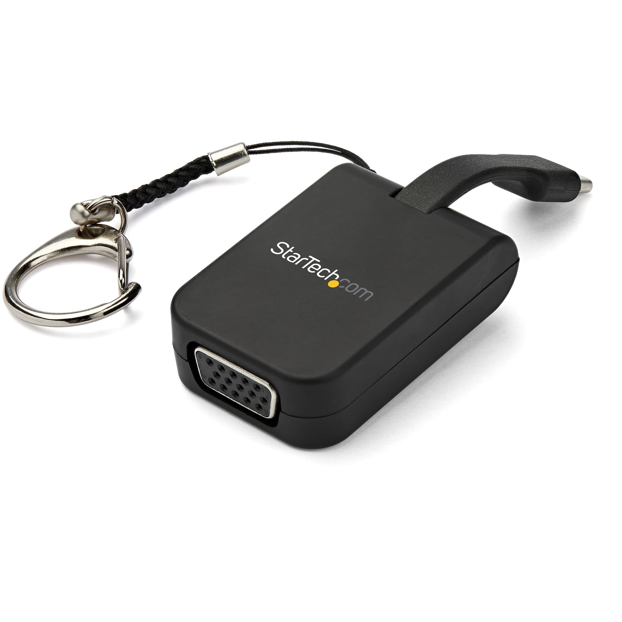 STARTECH STARTECH.COM PORTABLE USB C TO VGA W/ KEYCHAIN - 1080P, 3 YR CDP2VGAFC