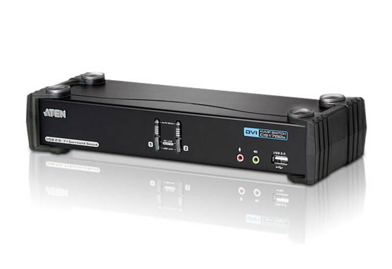 ATEN ATEN 2 PORT USB 2.0 DVI DUAL LINK KVMP SWITCH CS1782A-AT-U