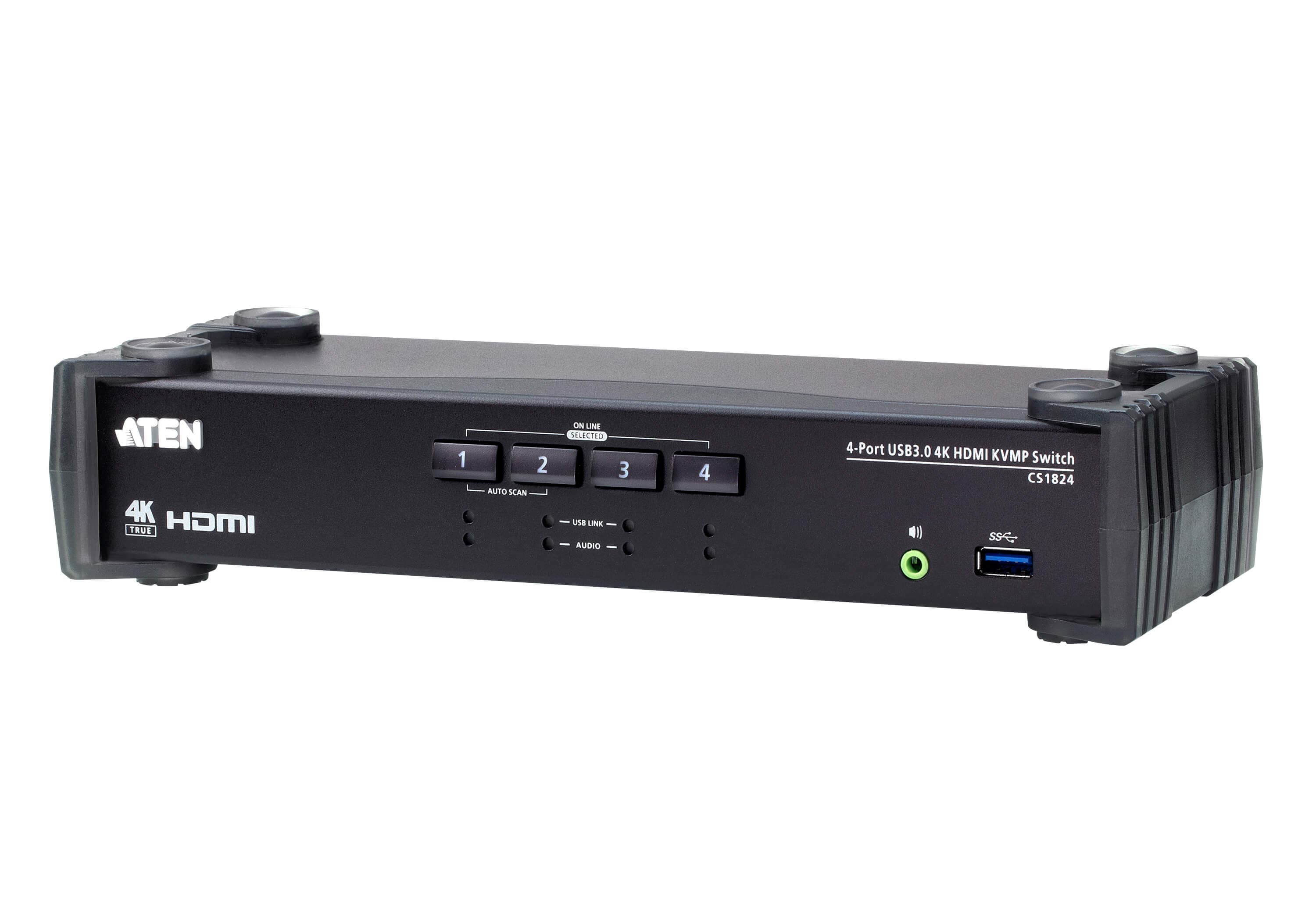ATEN ATEN 4 PORT USB 3.0 4K HDMI KVMP SWITCH CS1824-AT-U