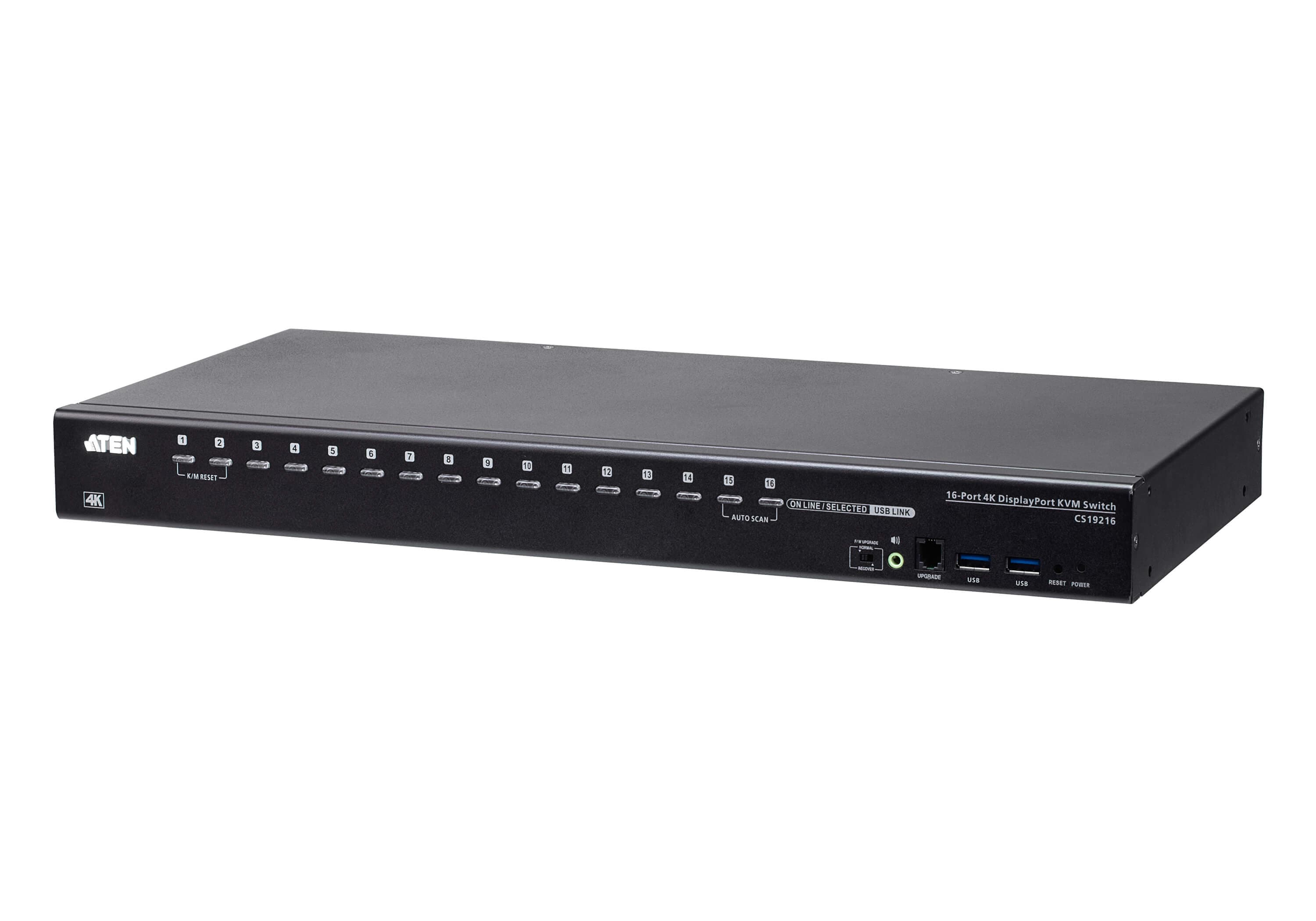 ATEN ATEN 16-PORT USB 3.0 4K DISPLAYPORT KVM SWITCH CS19216-AT-U