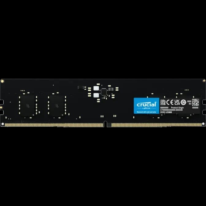 CRUCIAL CRUCIAL 16GB DDR5 DESKTOP MEMORY, PC538400, 4800MHz, UNRANKED, LIFE WTY - DIMM CT16G48C40U5