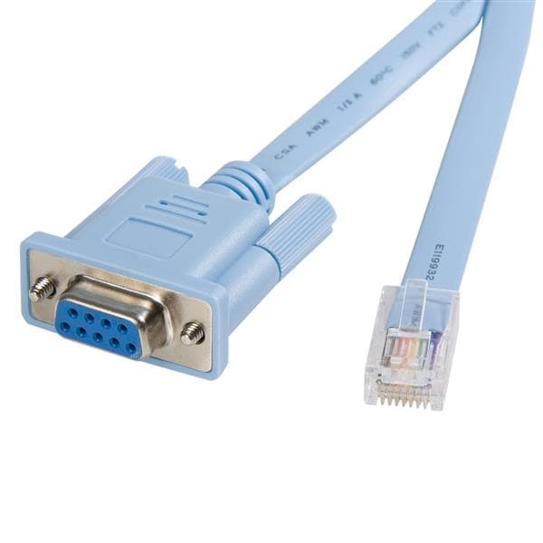 STARTECH STARTECH.COM CISCO CONSOLE ROUTER CABLE - RJ45 (M) - DB9 (F) - 6 FT LTW DB9CONCABL6