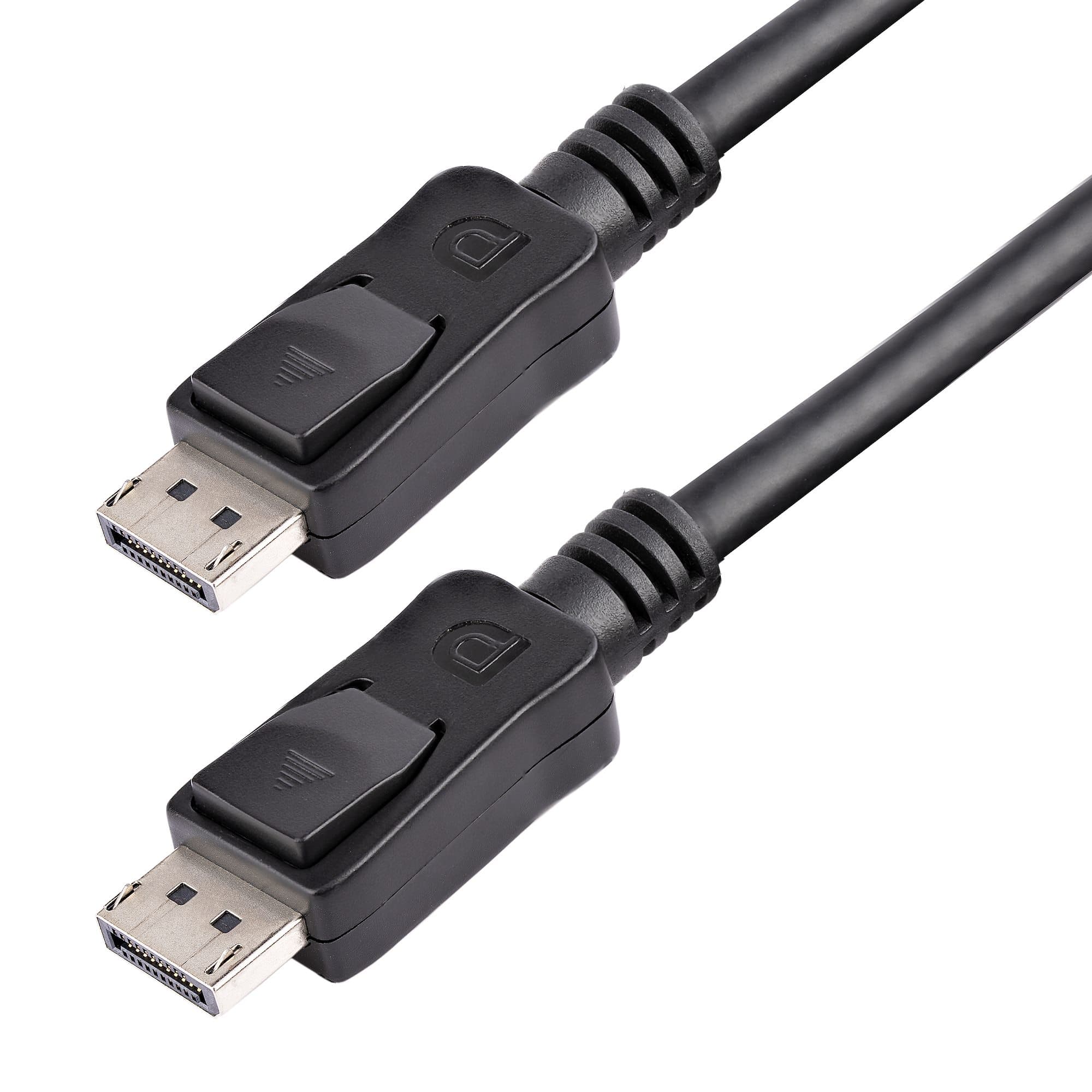 STARTECH STARTECH.COM 1.8M VESA CERTIFIED DISPLAYPORT 1.2 CABLE W/LATCHES DP 4K X 2K LTW DISPLPORT6L