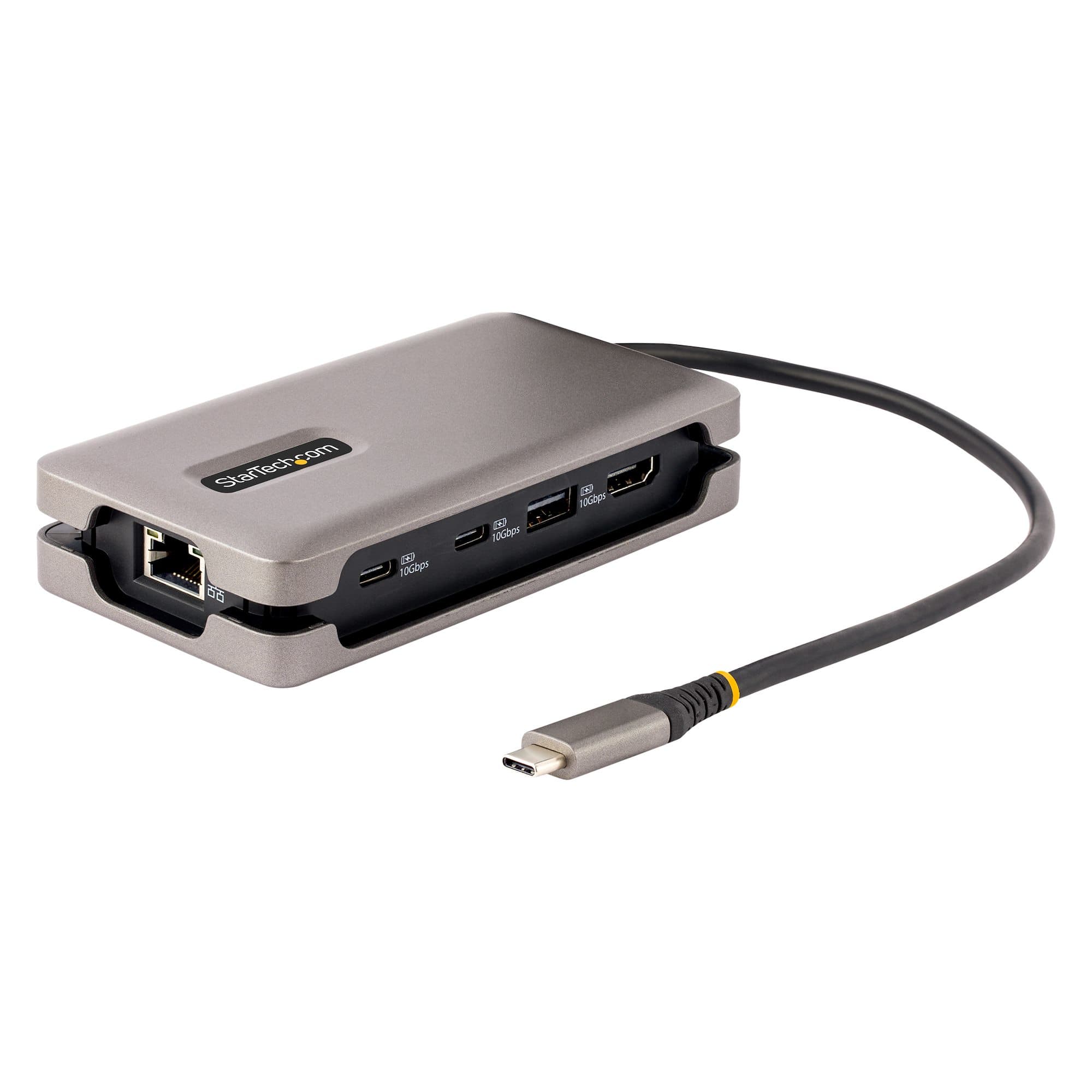 STARTECH STARTECH.COM USB-C MULTIPORT ADAPTER, 4K 60HZ HDMI, 10GBPS USB HUB, PD, GBE 3 YR DKT31CH2CPD3