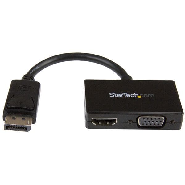 STARTECH STARTECH.COM DISPLAYPORT TO HDMI OR VGA ADAPTER - TRAVEL DP A/V CONVERTER 3 YR DP2HDVGA
