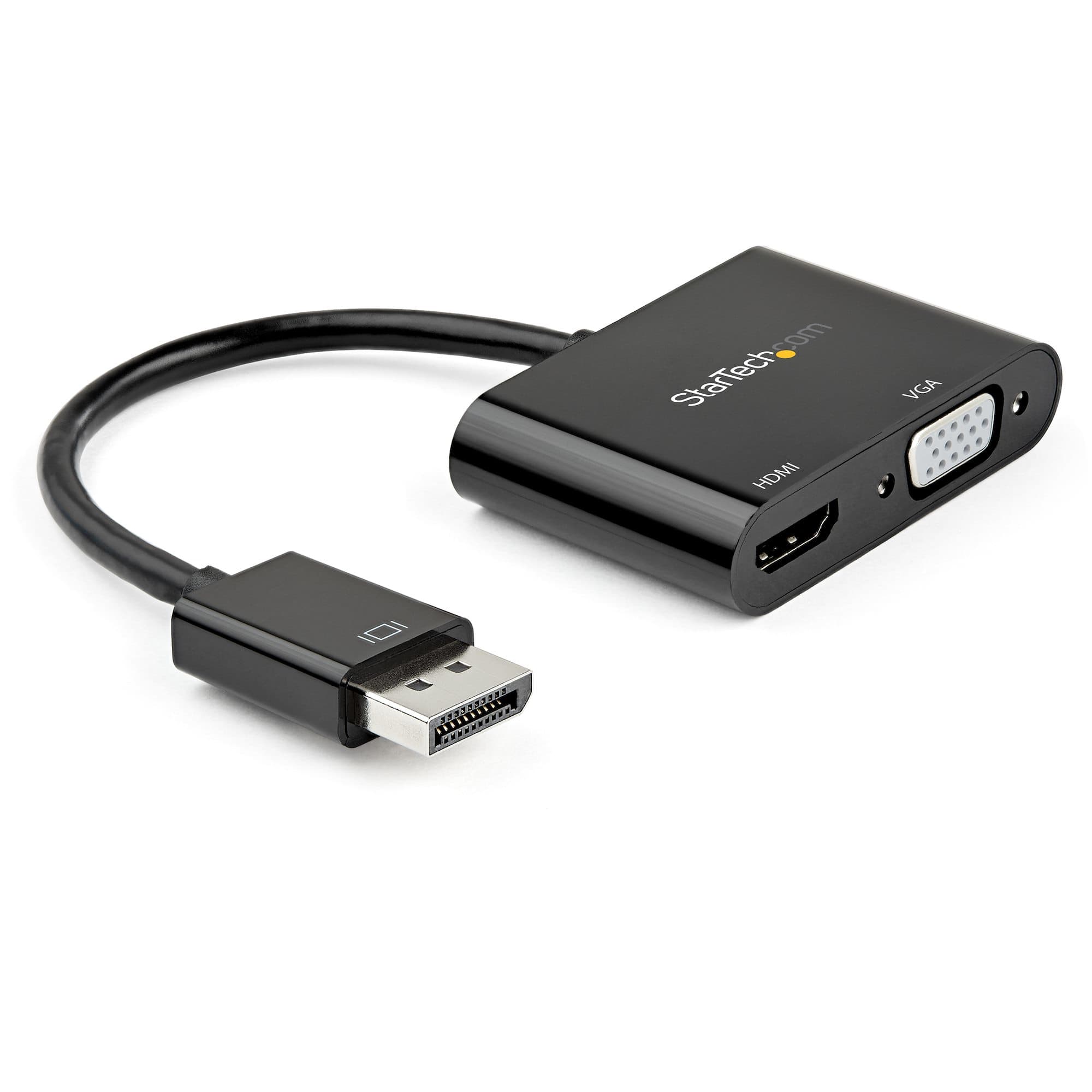 STARTECH STARTECH.COM DISPLAYPORT TO HDMI VGA ADAPTER - 4K 60HZ - DP VIDEO ADAPTER, 3 YR DP2VGAHD20