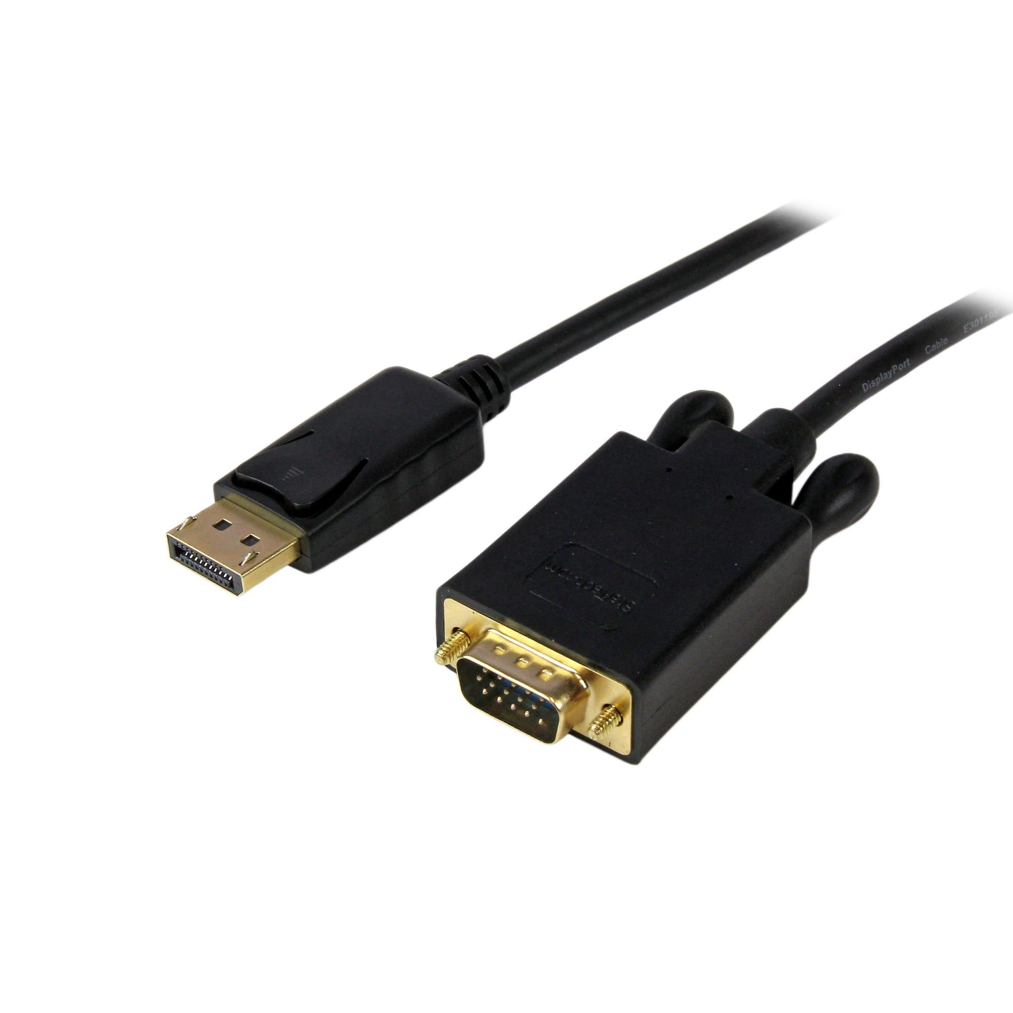 STARTECH STARTECH.COM 15FT DISPLAYPORT TO VGA ADAPTER - DP TO VGA - BLACK, 3 YR DP2VGAMM15B