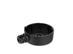 HIKVISION HIKVISION 1280ZJ-DM18 JUNCTION BOX, SUITS 21XX VANDAL DOMES, OUTDOOR, ALUMINIUM, BLACK, 2Y DS-1280ZJ-DM18-BLK