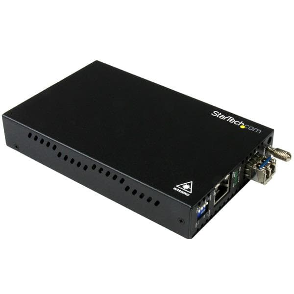 STARTECH STARTECH.COM GBE FIBER MEDIA CONVERTER - 20KM - FIBER-TO-COPPER - LC SM, 2 YR ET91000SM20