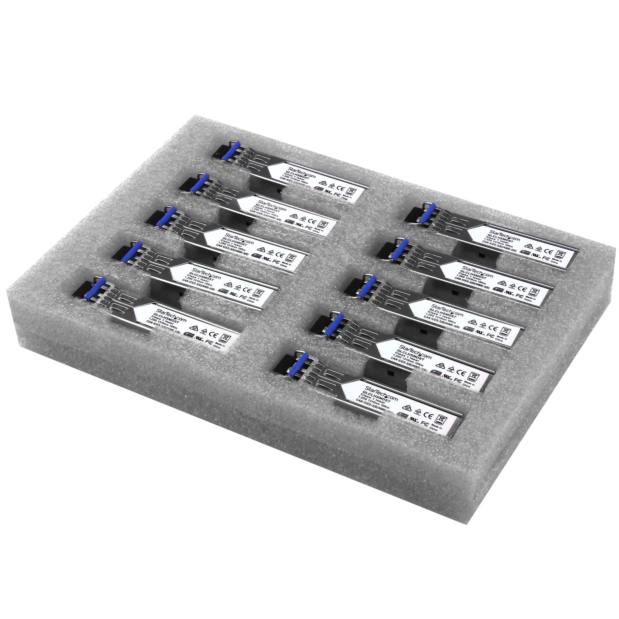 STARTECH STARTECH.COM GIGABIT FIBER SFP - 10 PACK - CISCO GLC-LH-SMD COMPATIBLE, LTW GLCLHSMD10ST