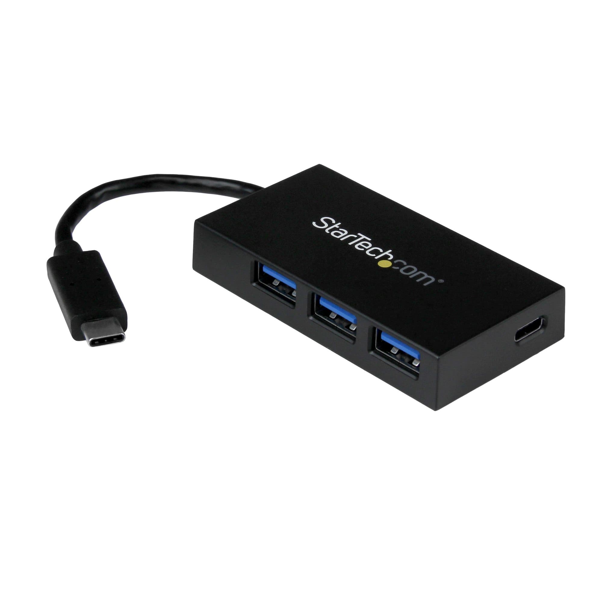 STARTECH STARTECH.COM 4 PORT USB C HUB, USB-C TO 1XC/3XA (USB 3.0 5GBPS) BUS POWERED 2 YR HB30C3A1CFB