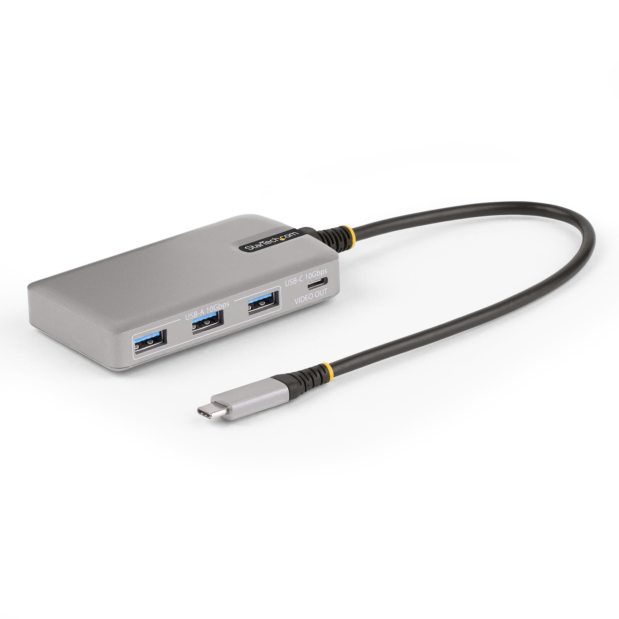 STARTECH STARTECH.COM 4-PORT USB-C 10GBPS HUB W/USB-C VIDEO OUTPUT, 3X USB-A/1XC, 100W PD, 2 YR HB31C3A1CDPPD3