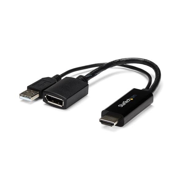 STARTECH STARTECH.COM HDMI TO DISPLAYPORT ADAPTER 4K ACTIVE HDMI TO DP - USB POWERED 2 YR HD2DP