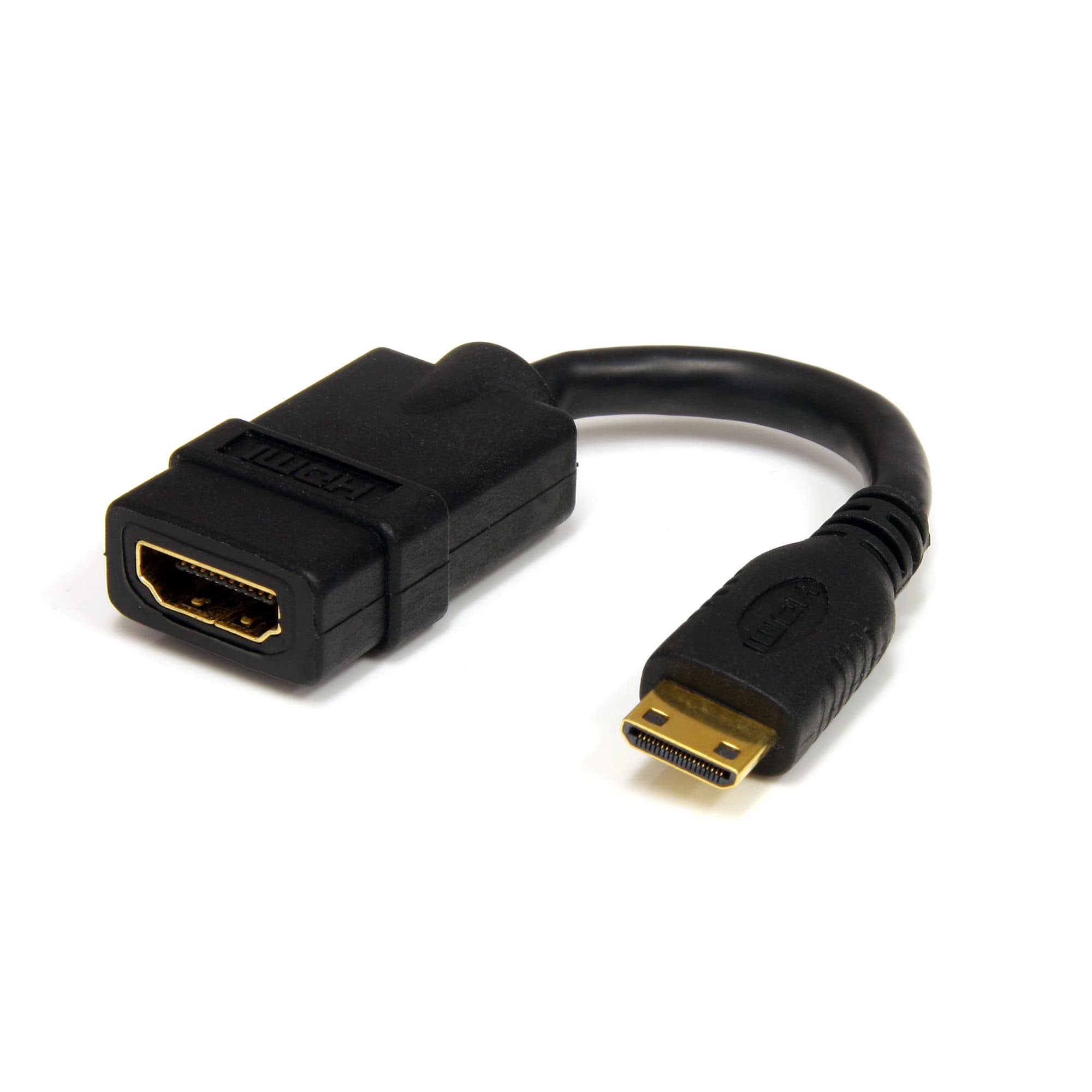STARTECH STARTECH.COM MINI HDMI TO HDMI ADAPTER, 4K ULTRA HD HIGH SPEED HDMI ADAPTER LTW HDACFM5IN