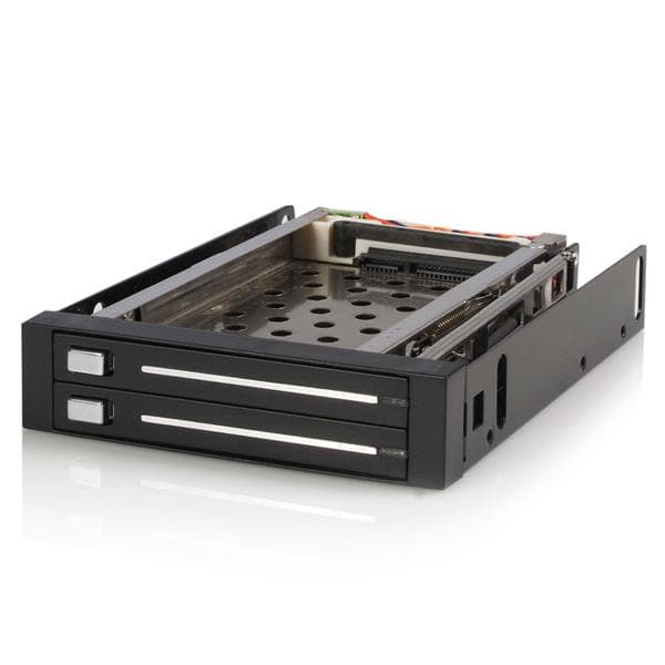 STARTECH STARTECH.COM 2 DRIVE 2.5IN TRAYLESS HOT SWAP SATA MOBILE RACK BACKPLANE 2 YR HSB220SAT25B