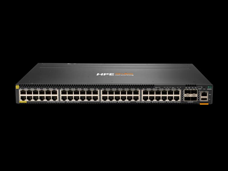 HPE HPE ANW 6300M 48-port 1GbE Class 4 PoE and 4-port SFP56 Switch JL661A