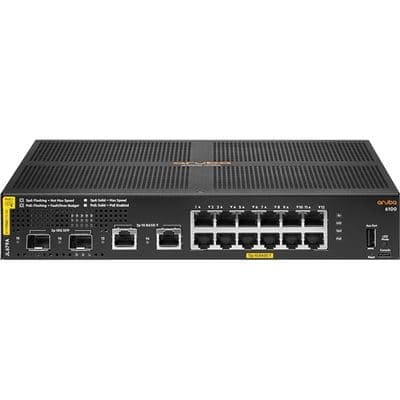 HPE HPE ANW 6100 12G Class4 PoE 2G/2SFP+ 139W Switch JL679A