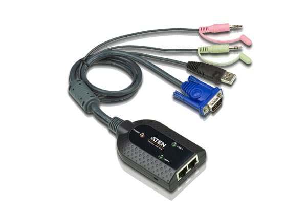 ATEN ATEN VGA USB VIRTUAL MEDIA KVM ADAPTER WITH AUDIO, DUAL OUTPUT FOR KM SERIES KA7178-AX