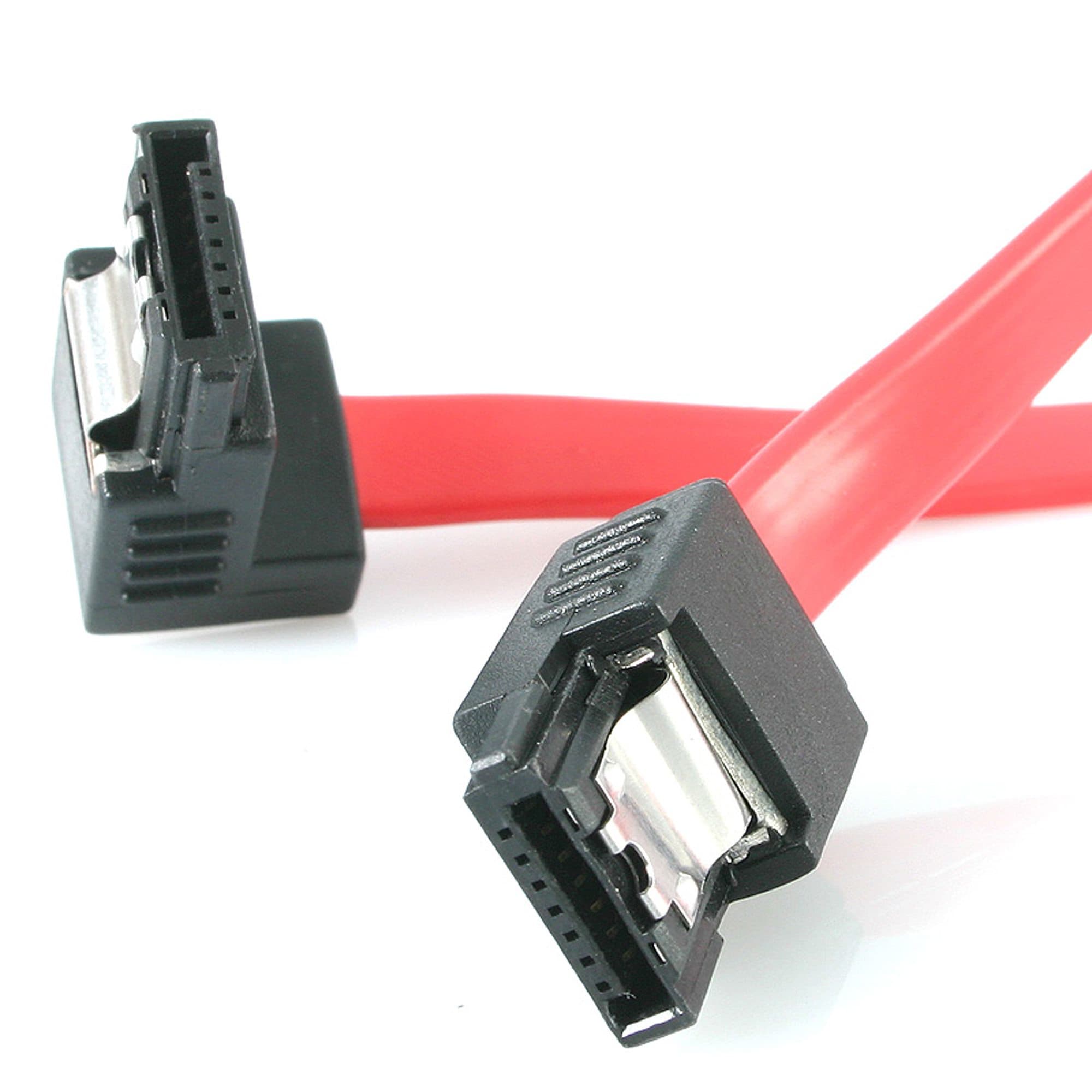 STARTECH STARTECH.COM 18IN LATCHING SATA TO RIGHT ANGLE SATA SERIAL ATA CABLE, LTW LSATA18RA1