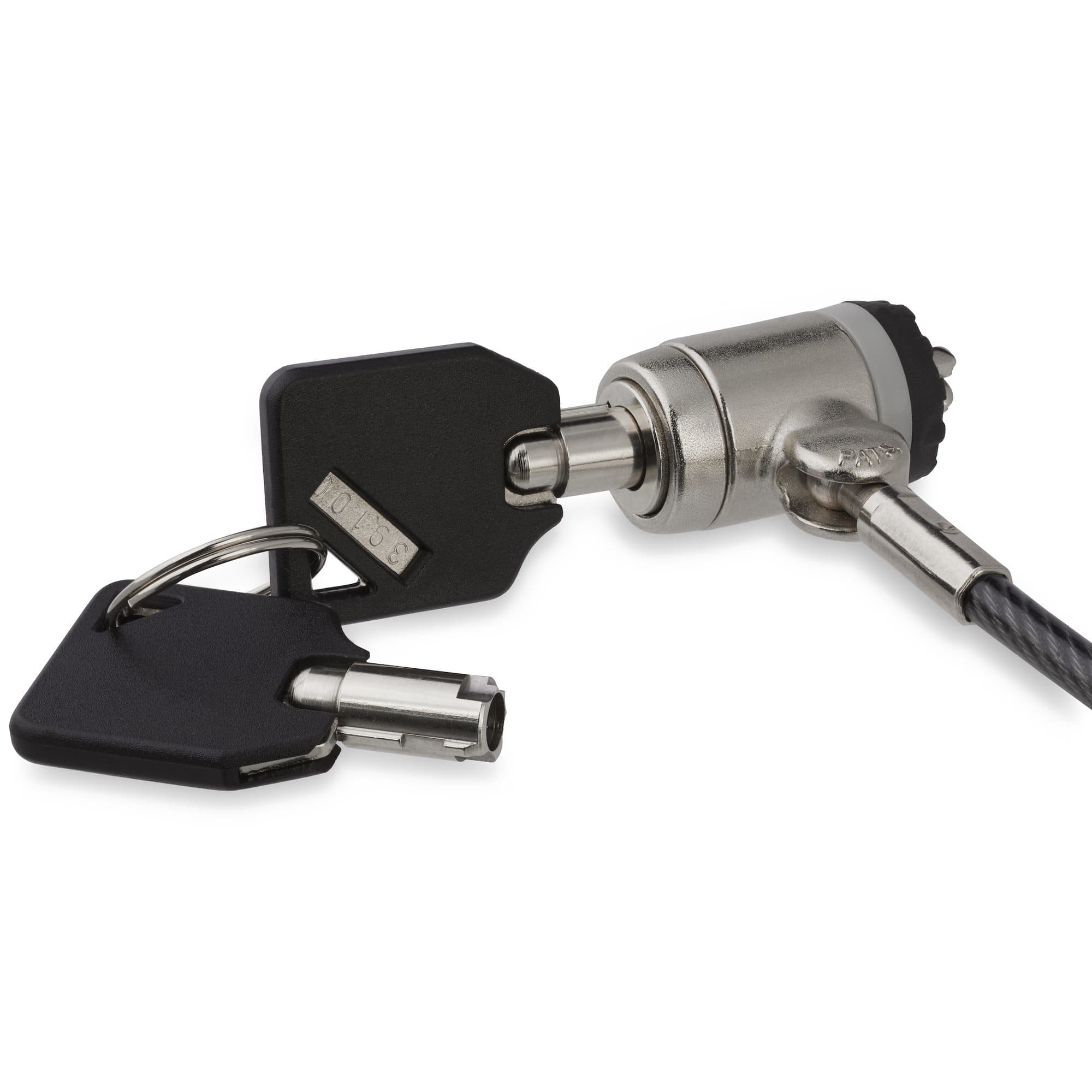 STARTECH STARTECH.COM 2M LAPTOP CABLE LOCK WITH KEYS - KEYED K-SLOT SECURITY CABLE 2 YR LTLOCKKEY