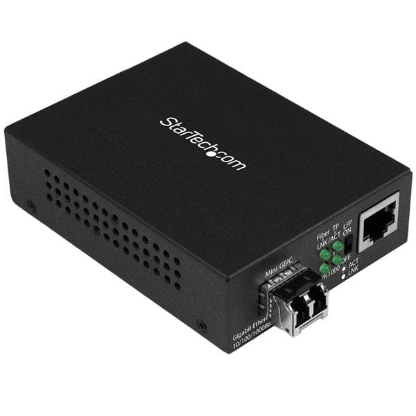 STARTECH STARTECH.COM 10/100/1000 ETHERNET TO FIBER MEDIA CONVERTER - 550M, 2 YR MCM1110MMLC
