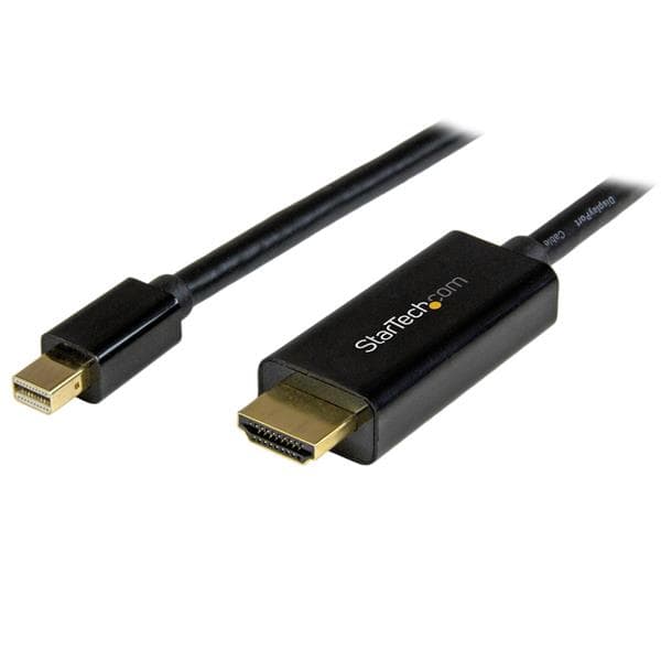 STARTECH STARTECH.COM 5M 15FT MINI DISPLAYPORT TO HDMI CABLE, 4K MDP TO HDMI ADAPTER 3 YR MDP2HDMM5MB