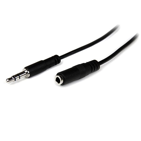STARTECH STARTECH.COM 1M SLIM HEADPHONE EXTENSION CABLE / CORD, LTW MU1MMFS