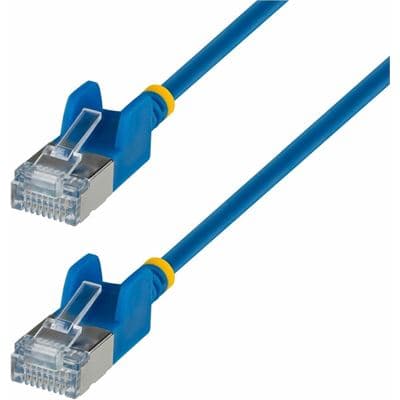 STARTECH STARTECH.COM 3M BLUE ULTRA SLIM CAT6A ETHERNET CABLE, SNAGLESS, FTP, LTW N6APATSTP34BLS3M