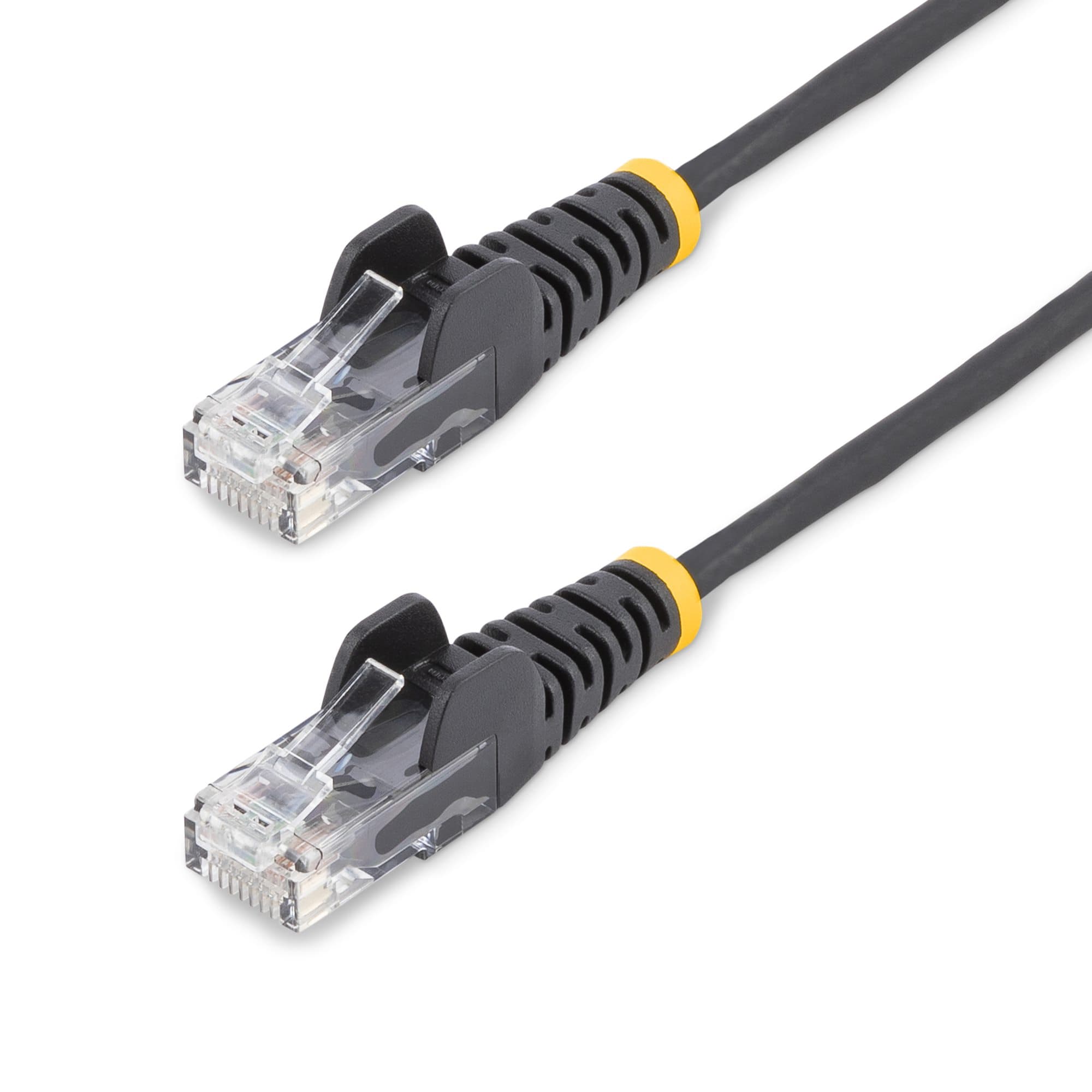 STARTECH STARTECH.COM 15M BLACK SLIM CAT6 ETHERNET CABLE, SNAGLESS, 28AWG, LSZH, LTW N6PAT15MBKS