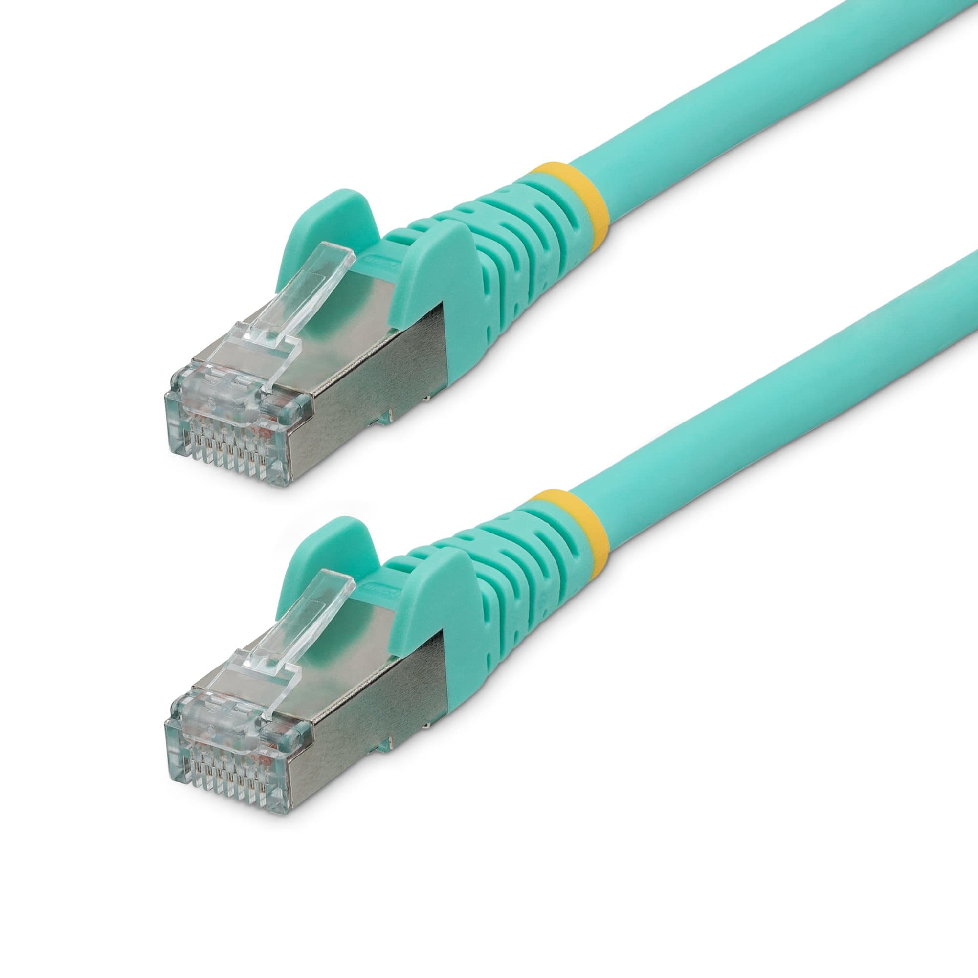 STARTECH STARTECH.COM 3M LSZH CAT6A ETHERNET CABLE - 10GBE S/FTP 100W POE AQUA LTW NLAQ-3M-CAT6A-PATCH